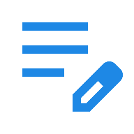 Edit note icon for entering technical model data
