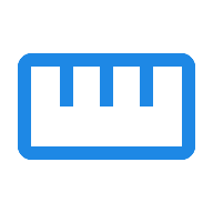 Ruler icon for all model railway scales and gauges